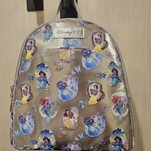 Limited Edition Disney 100th Anniversary Silver Princess Mini Backpack Kohl's